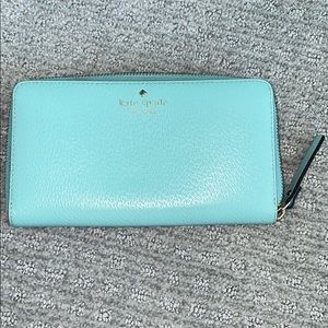 KATE SPADE Turquoise Long Wallet